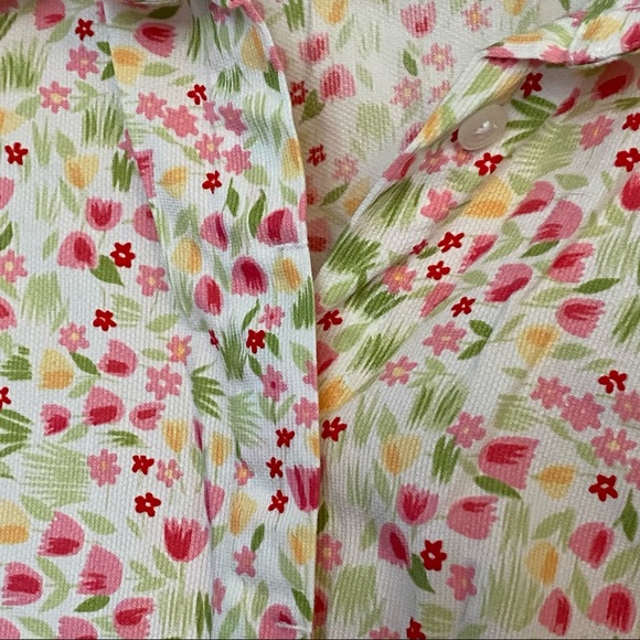 Talbots Floral Button Down Shirt - Picture 8 of 9